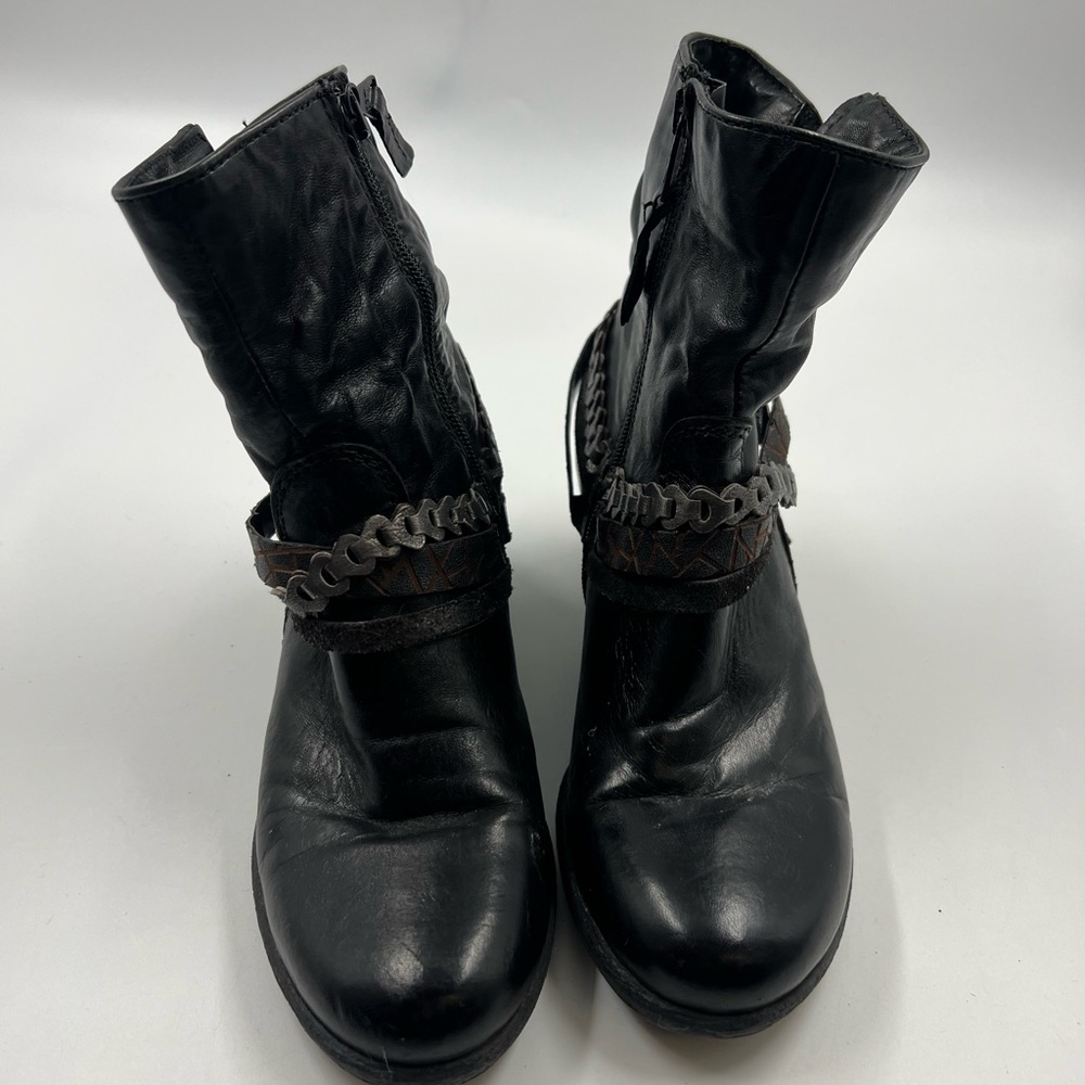 Mjus Ankle Boot Side Zipper Size 38 7.5 - Picture 2 of 5